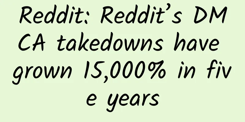 Reddit: Reddit’s DMCA takedowns have grown 15,000% in five years