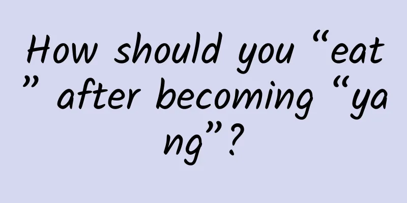 How should you “eat” after becoming “yang”?