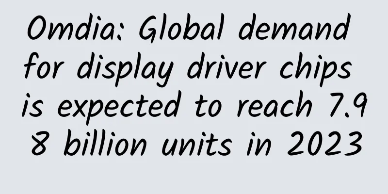 Omdia: Global demand for display driver chips is expected to reach 7.98 billion units in 2023