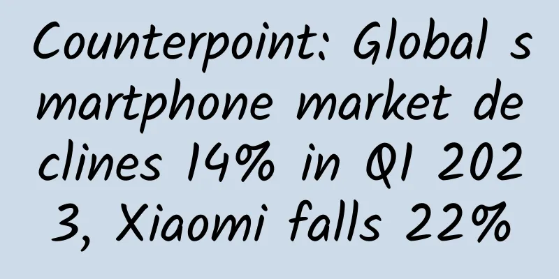 Counterpoint: Global smartphone market declines 14% in Q1 2023, Xiaomi falls 22%