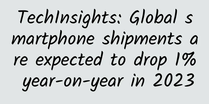 TechInsights: Global smartphone shipments are expected to drop 1% year-on-year in 2023