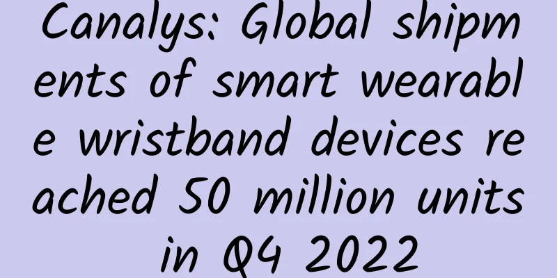 Canalys: Global shipments of smart wearable wristband devices reached 50 million units in Q4 2022