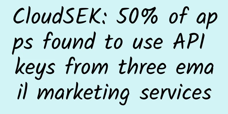 CloudSEK: 50% of apps found to use API keys from three email marketing services