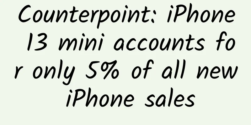 Counterpoint: iPhone 13 mini accounts for only 5% of all new iPhone sales