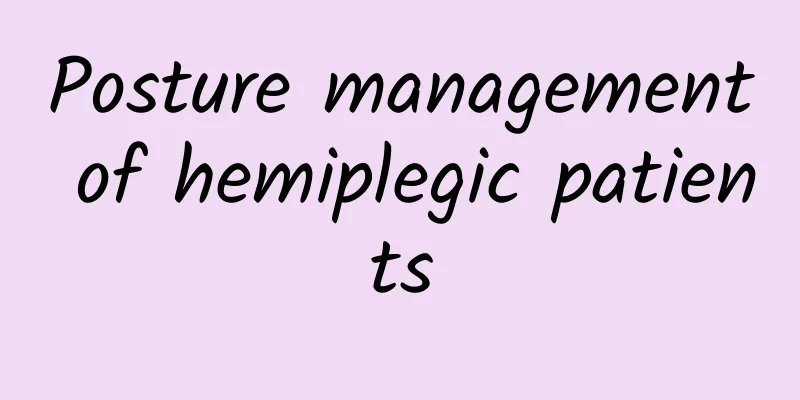 Posture management of hemiplegic patients
