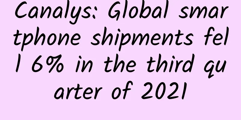 Canalys: Global smartphone shipments fell 6% in the third quarter of 2021