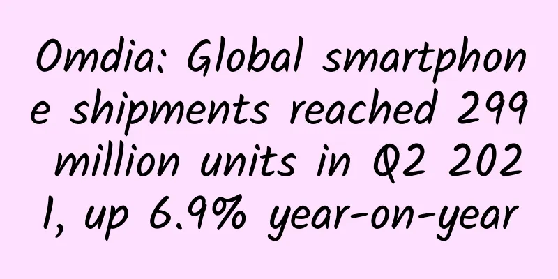 Omdia: Global smartphone shipments reached 299 million units in Q2 2021, up 6.9% year-on-year