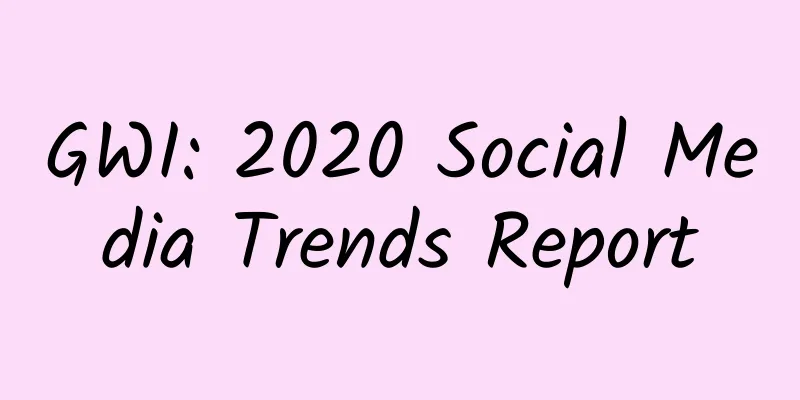 GWI: 2020 Social Media Trends Report