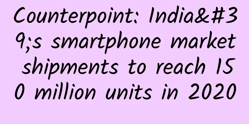 Counterpoint: India's smartphone market shipments to reach 150 million units in 2020