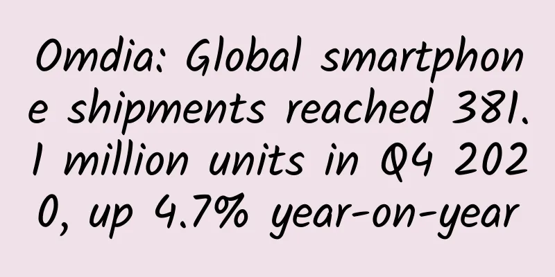 Omdia: Global smartphone shipments reached 381.1 million units in Q4 2020, up 4.7% year-on-year