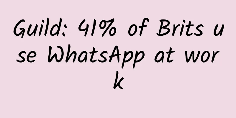 Guild: 41% of Brits use WhatsApp at work