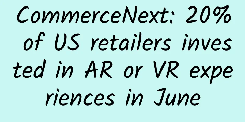 CommerceNext: 20% of US retailers invested in AR or VR experiences in June