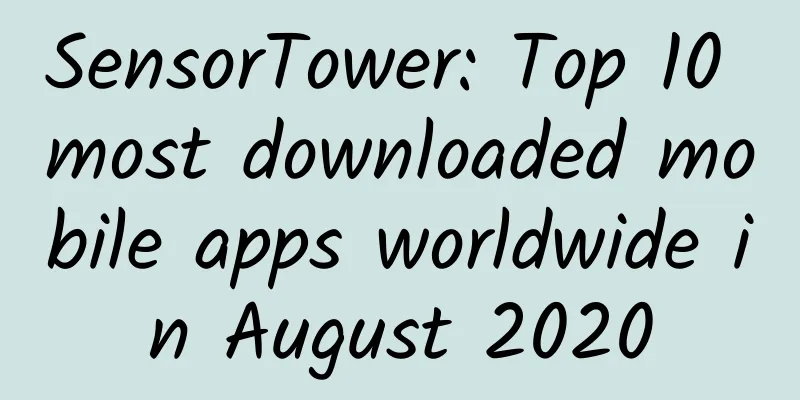 SensorTower: Top 10 most downloaded mobile apps worldwide in August 2020