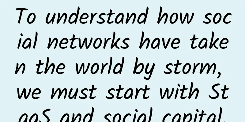 To understand how social networks have taken the world by storm, we must start with StaaS and social capital.