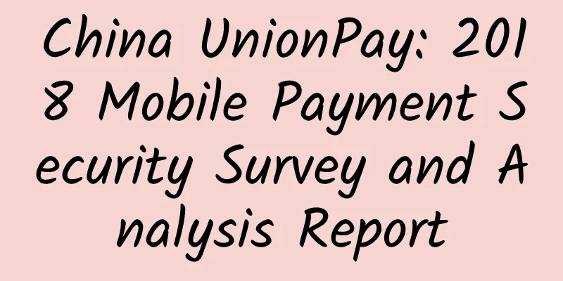 China UnionPay: 2018 Mobile Payment Security Survey and Analysis Report