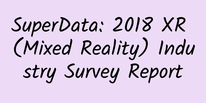 SuperData: 2018 XR (Mixed Reality) Industry Survey Report