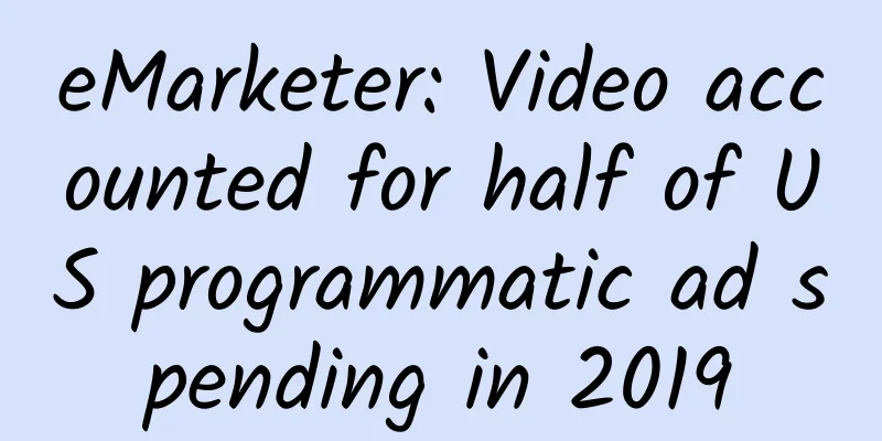 eMarketer: Video accounted for half of US programmatic ad spending in 2019