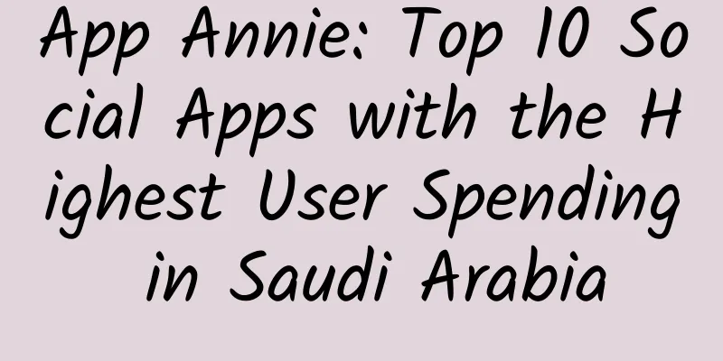 App Annie: Top 10 Social Apps with the Highest User Spending in Saudi Arabia