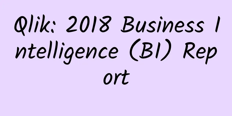 Qlik: 2018 Business Intelligence (BI) Report