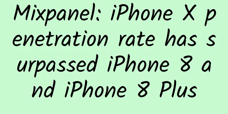 Mixpanel: iPhone X penetration rate has surpassed iPhone 8 and iPhone 8 Plus