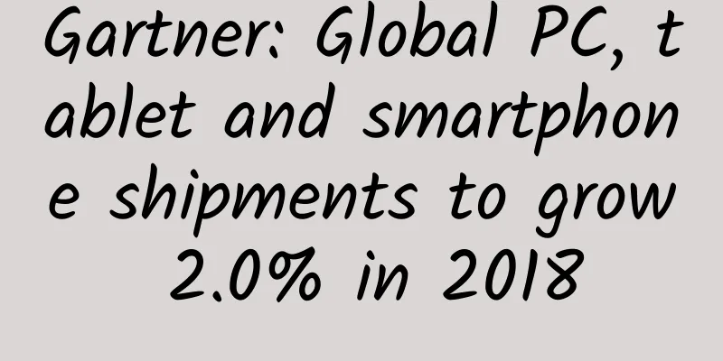 Gartner: Global PC, tablet and smartphone shipments to grow 2.0% in 2018