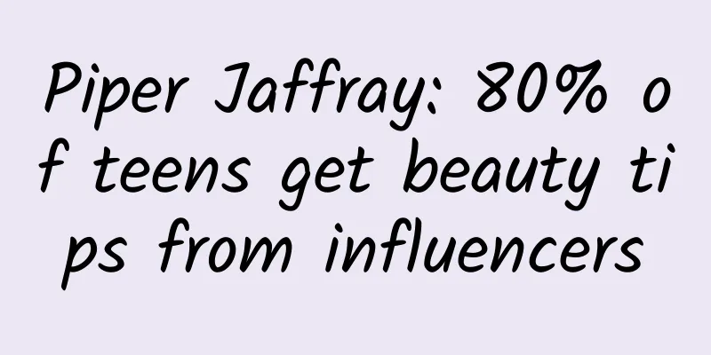 Piper Jaffray: 80% of teens get beauty tips from influencers