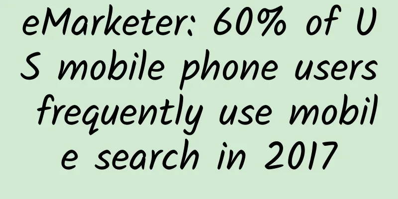 eMarketer: 60% of US mobile phone users frequently use mobile search in 2017