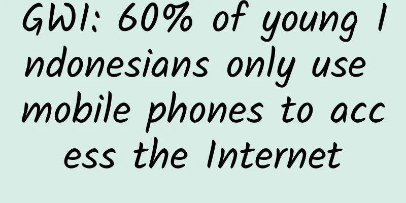 GWI: 60% of young Indonesians only use mobile phones to access the Internet