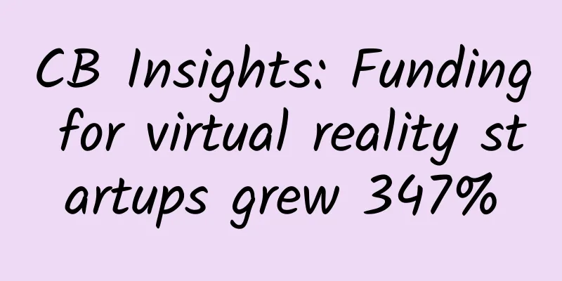CB Insights: Funding for virtual reality startups grew 347%