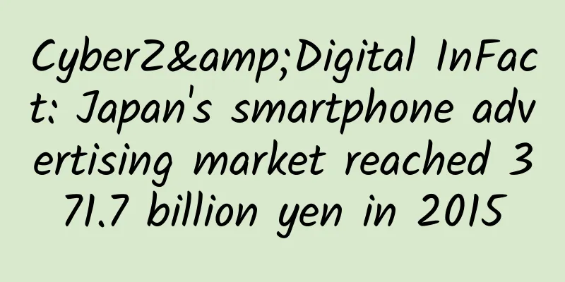 CyberZ&Digital InFact: Japan's smartphone advertising market reached 371.7 billion yen in 2015