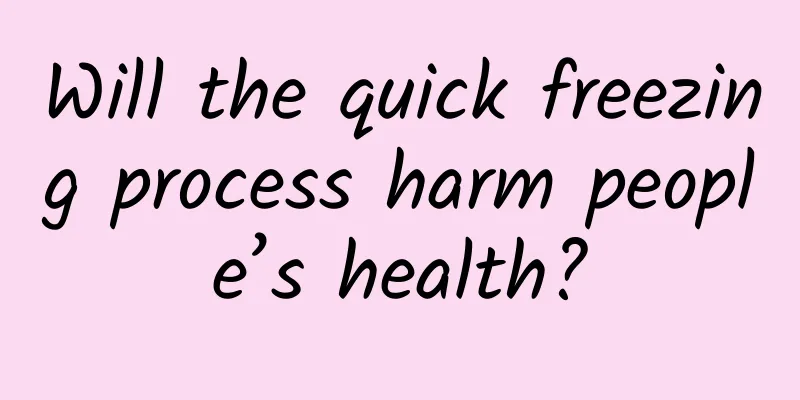 Will the quick freezing process harm people’s health?