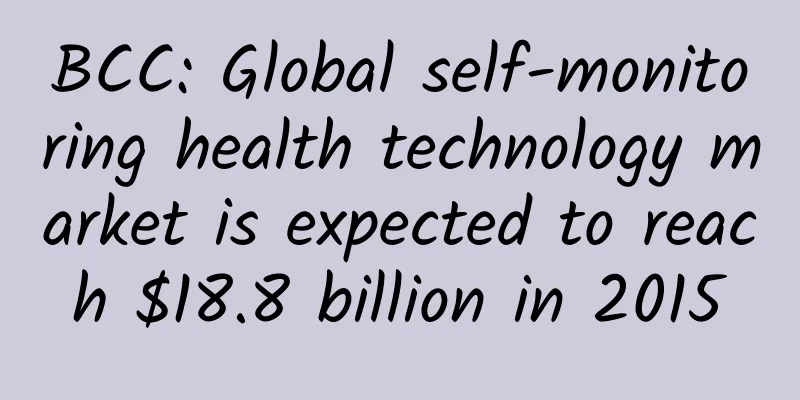 BCC: Global self-monitoring health technology market is expected to reach $18.8 billion in 2015