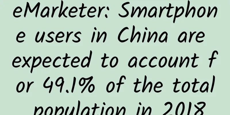 eMarketer: Smartphone users in China are expected to account for 49.1% of the total population in 2018