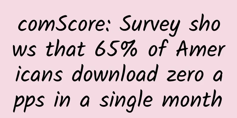 comScore: Survey shows that 65% of Americans download zero apps in a single month