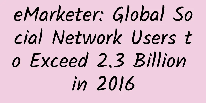 eMarketer: Global Social Network Users to Exceed 2.3 Billion in 2016