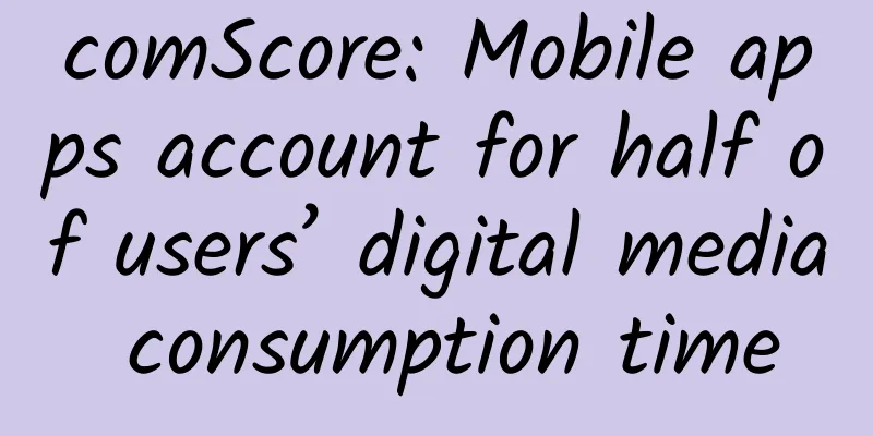 comScore: Mobile apps account for half of users’ digital media consumption time