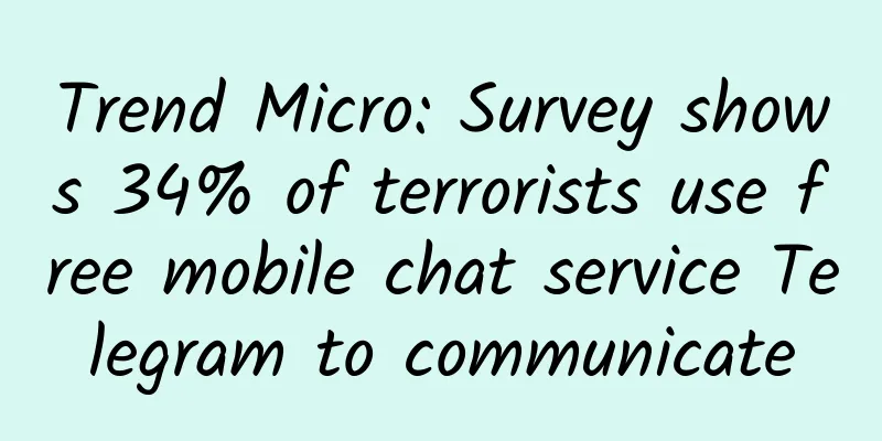 Trend Micro: Survey shows 34% of terrorists use free mobile chat service Telegram to communicate