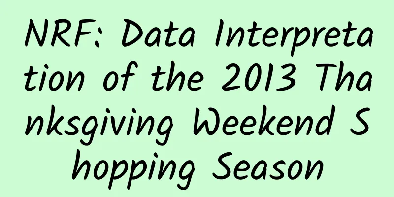 NRF: Data Interpretation of the 2013 Thanksgiving Weekend Shopping Season