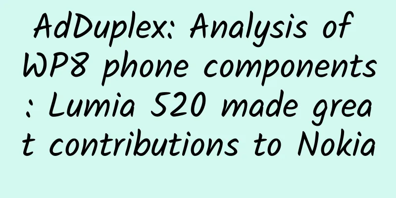 AdDuplex: Analysis of WP8 phone components: Lumia 520 made great contributions to Nokia