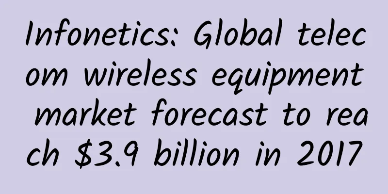 Infonetics: Global telecom wireless equipment market forecast to reach $3.9 billion in 2017