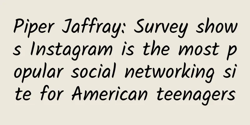 Piper Jaffray: Survey shows Instagram is the most popular social networking site for American teenagers
