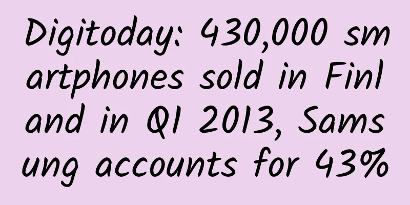Digitoday: 430,000 smartphones sold in Finland in Q1 2013, Samsung accounts for 43%