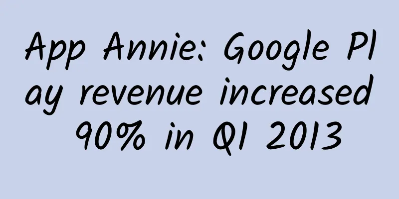 App Annie: Google Play revenue increased 90% in Q1 2013