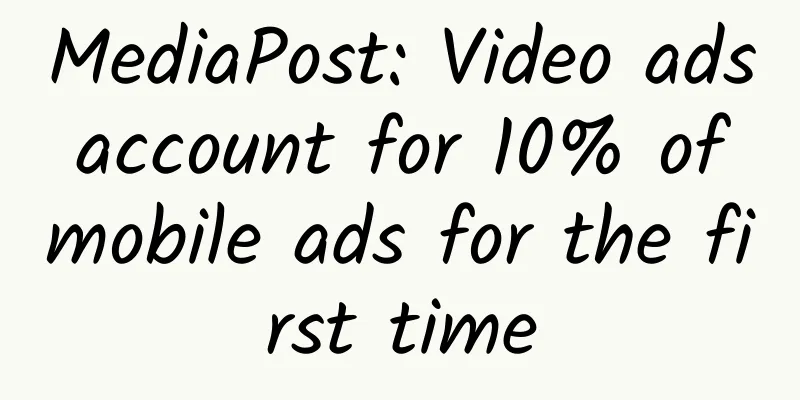 MediaPost: Video ads account for 10% of mobile ads for the first time