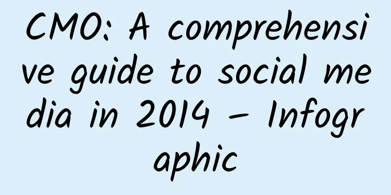 CMO: A comprehensive guide to social media in 2014 – Infographic