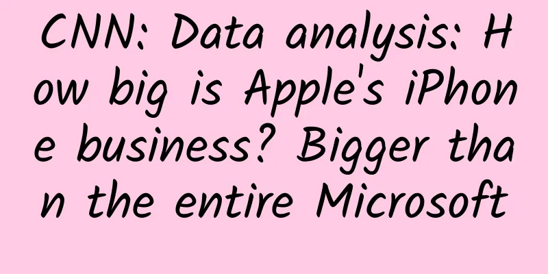 CNN: Data analysis: How big is Apple's iPhone business? Bigger than the entire Microsoft