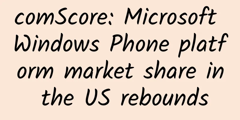 comScore: Microsoft Windows Phone platform market share in the US rebounds
