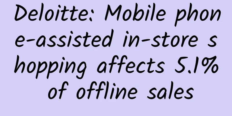 Deloitte: Mobile phone-assisted in-store shopping affects 5.1% of offline sales