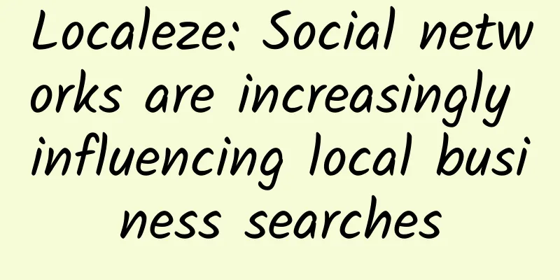 Localeze: Social networks are increasingly influencing local business searches