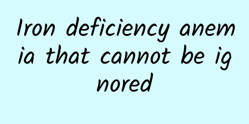 Iron deficiency anemia that cannot be ignored